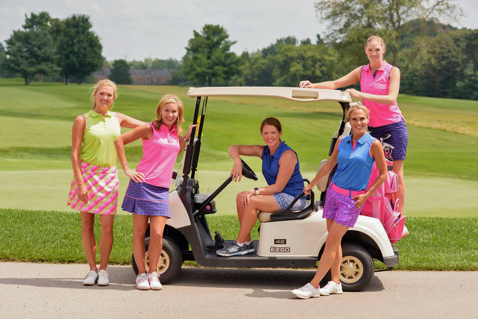 New Birdies Bows Ladies Golf Apparel Pink Golf Tees